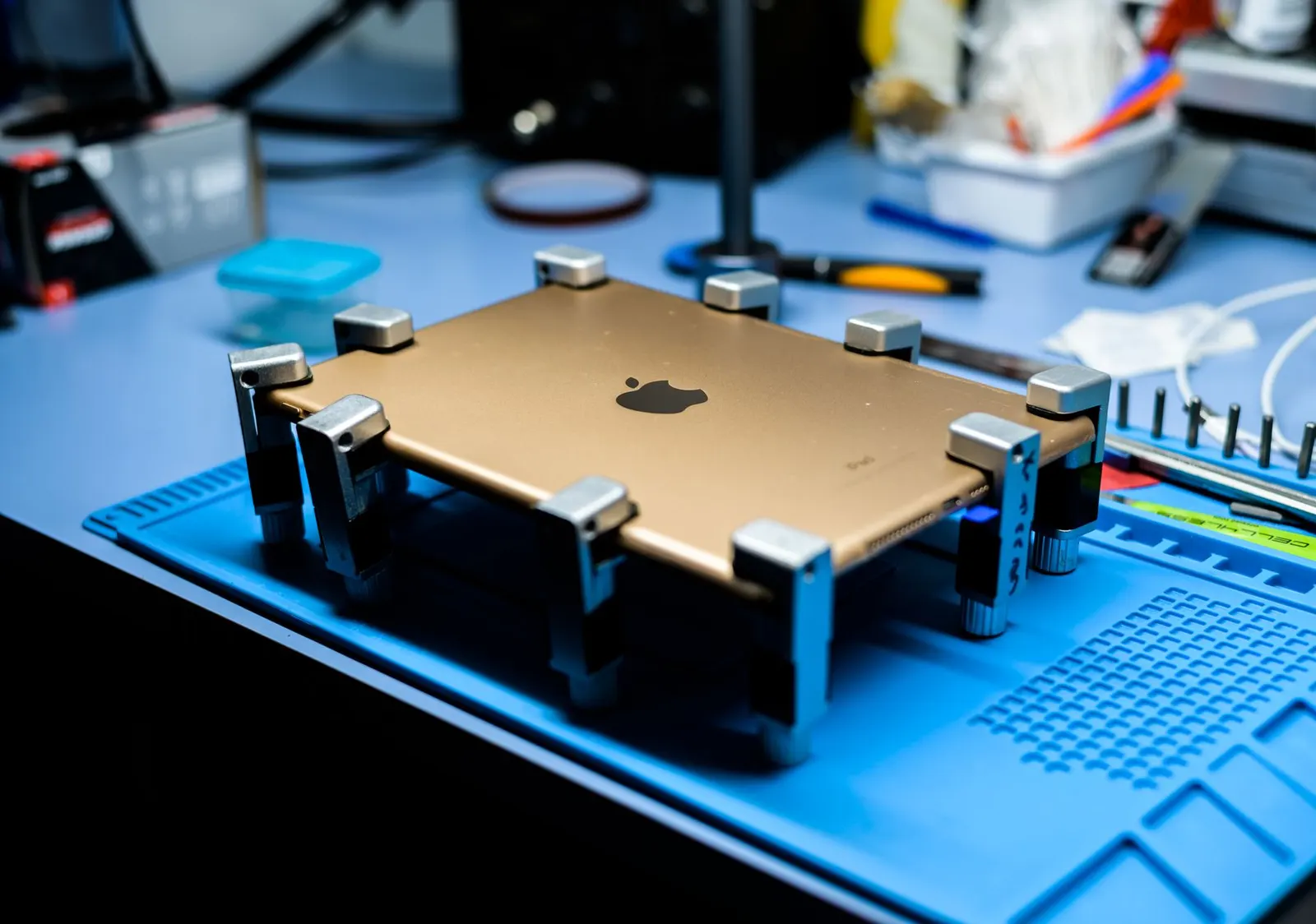 Tablet being repaired