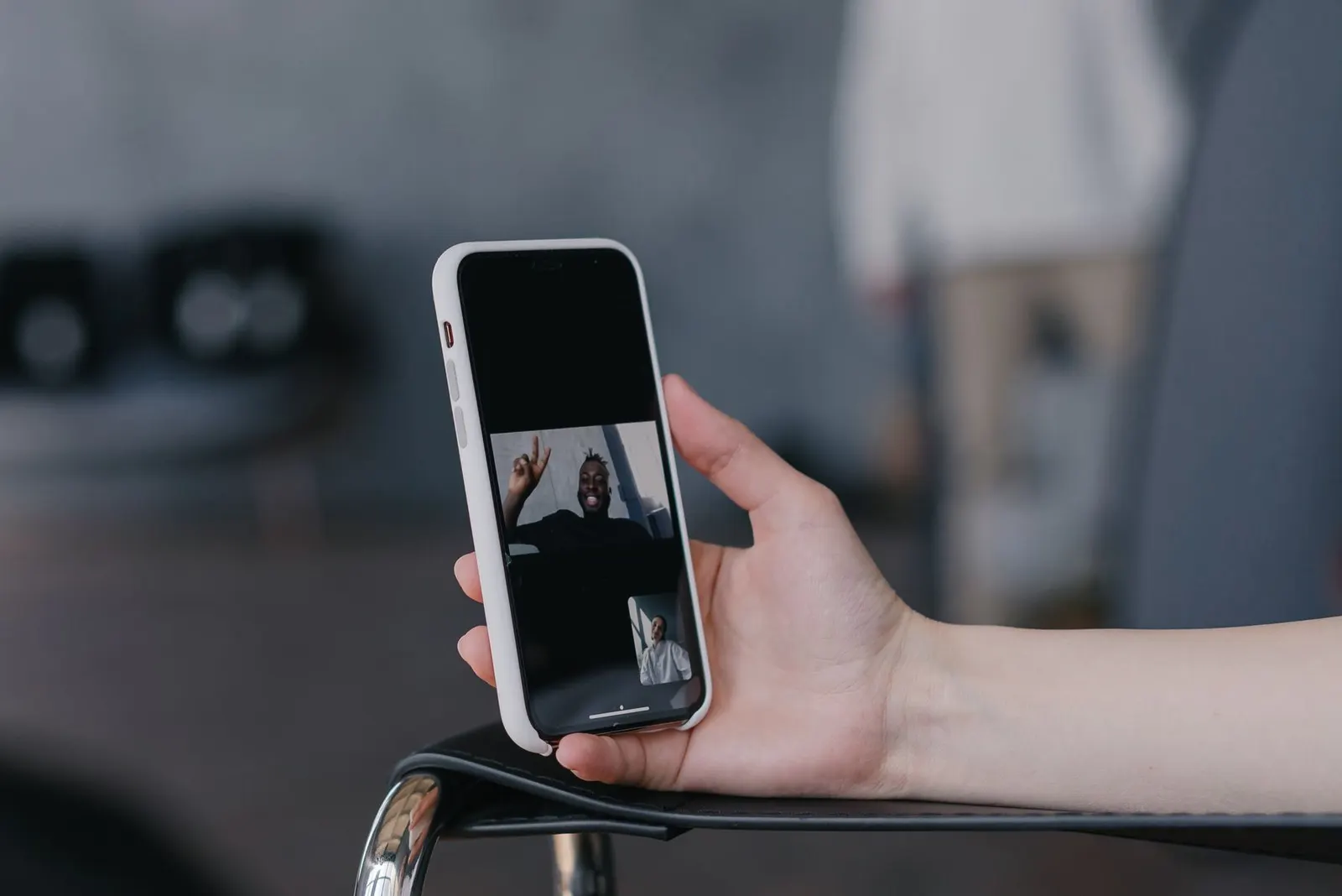 Live video call while phone is repaired at Prince Mobile Kota