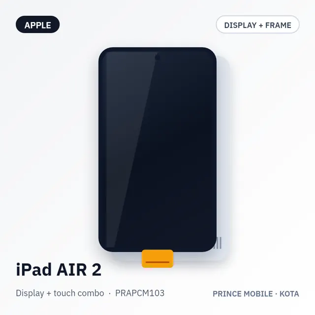 iPad AIR 2 Display Combo (LCD + Touch, with Frame)