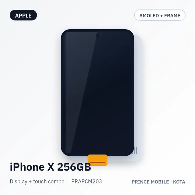 iPhone X 256GB Display Combo (AMOLED + Touch, with Frame)