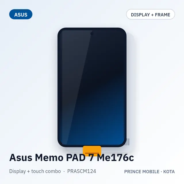 Asus Memo PAD 7 Me176c Display Combo (Screen + Touch, with Frame)