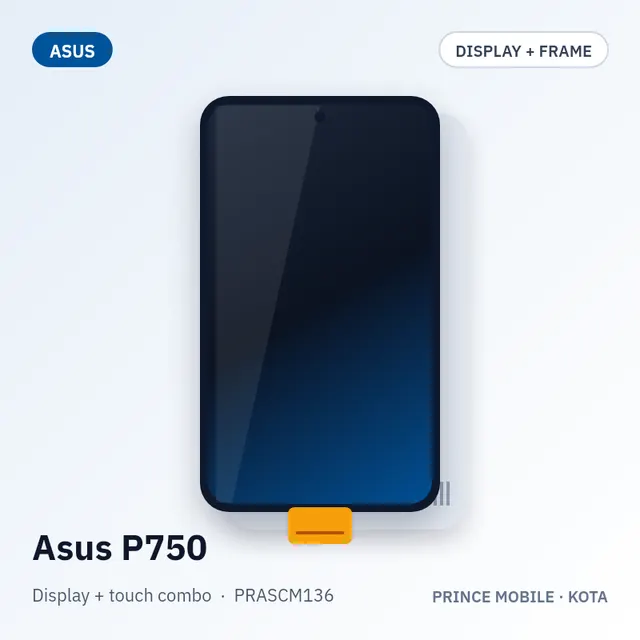 Asus P750 Display Combo (Screen + Touch, with Frame)