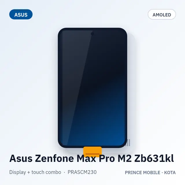Asus Zenfone Max Pro M2 Zb631kl Display Combo (AMOLED + Touch)