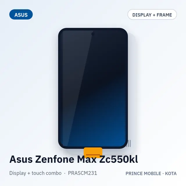 Asus Zenfone Max Zc550kl Display Combo (Screen + Touch, with Frame)