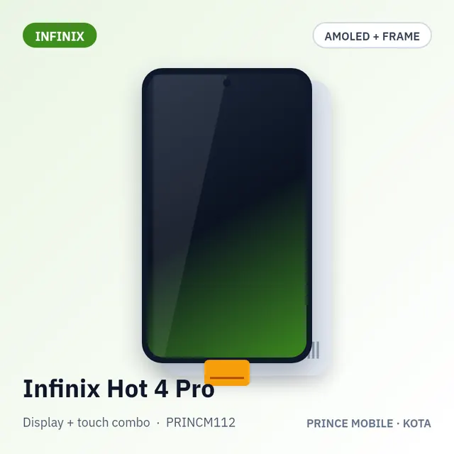 Infinix Hot 4 Pro Display Combo (AMOLED + Touch, with Frame)