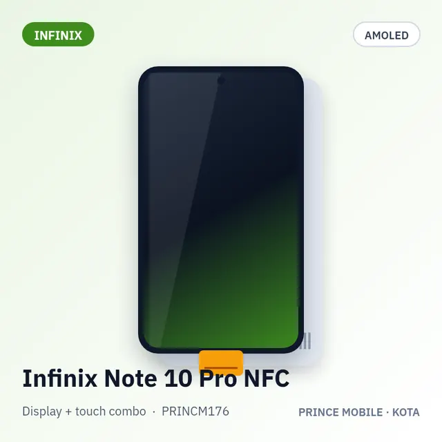 Infinix Note 10 Pro NFC Display Combo (AMOLED + Touch)