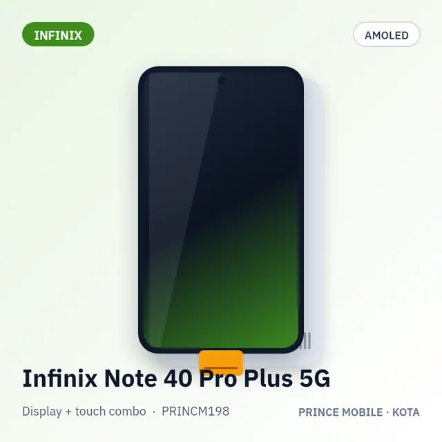 Infinix Note 40 Pro Plus 5G Display Combo (AMOLED + Touch)