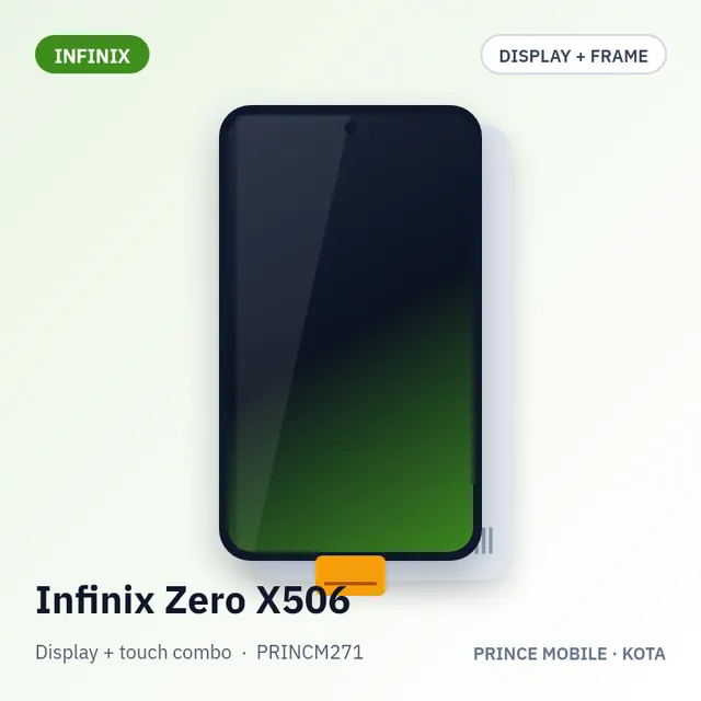 Infinix Zero X506 Display Combo (Screen + Touch, with Frame)