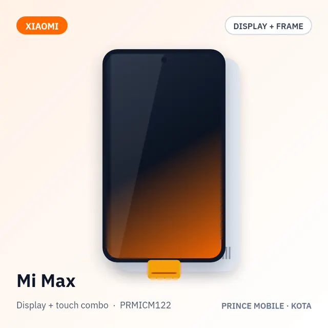 Mi Max Display Combo (Screen + Touch, with Frame)