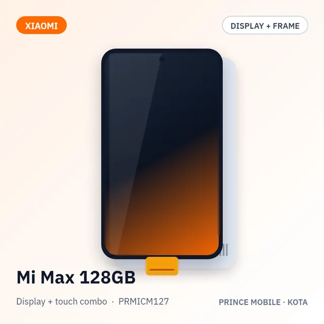 Mi Max 128GB Display Combo (Screen + Touch, with Frame)