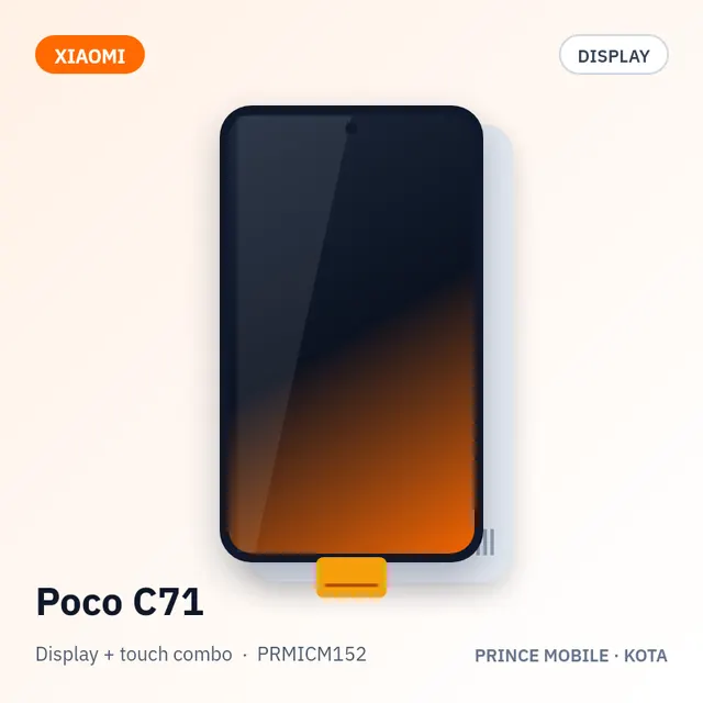 Poco C71 Display Combo (Screen + Touch)