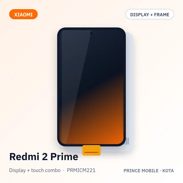 Redmi 2 Prime Display Combo (Screen + Touch, with Frame)