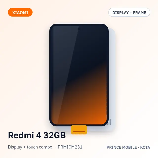 Redmi 4 32GB Display Combo (Screen + Touch, with Frame)