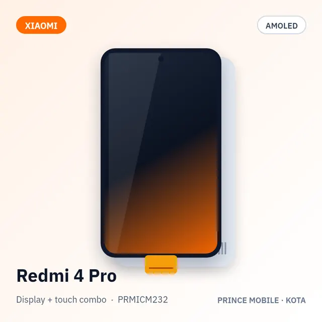 Redmi 4 Pro Display Combo (AMOLED + Touch)