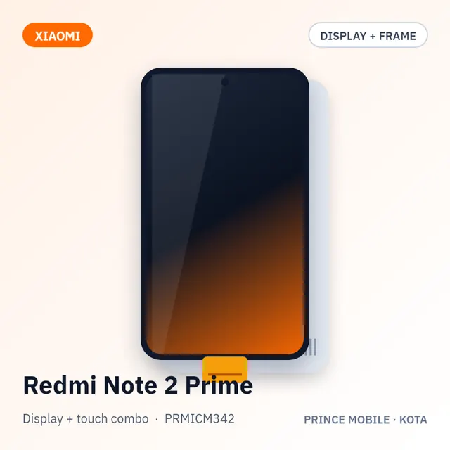 Redmi Note 2 Prime Display Combo (Screen + Touch, with Frame)