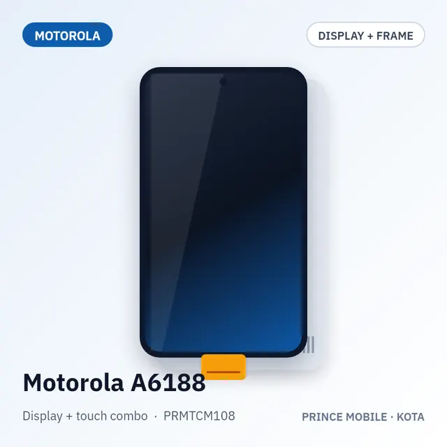 Motorola A6188 Display Combo (Screen + Touch, with Frame)