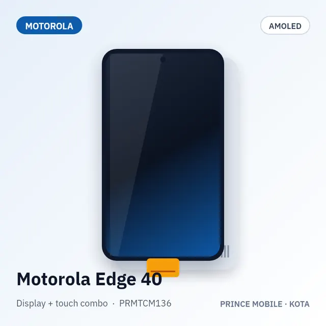 Motorola Edge 40 Display Combo (AMOLED + Touch)