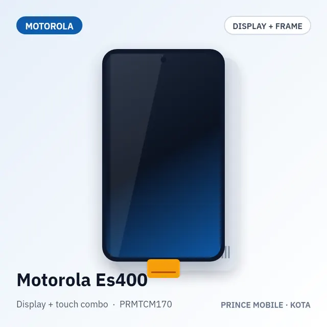 Motorola Es400 Display Combo (Screen + Touch, with Frame)