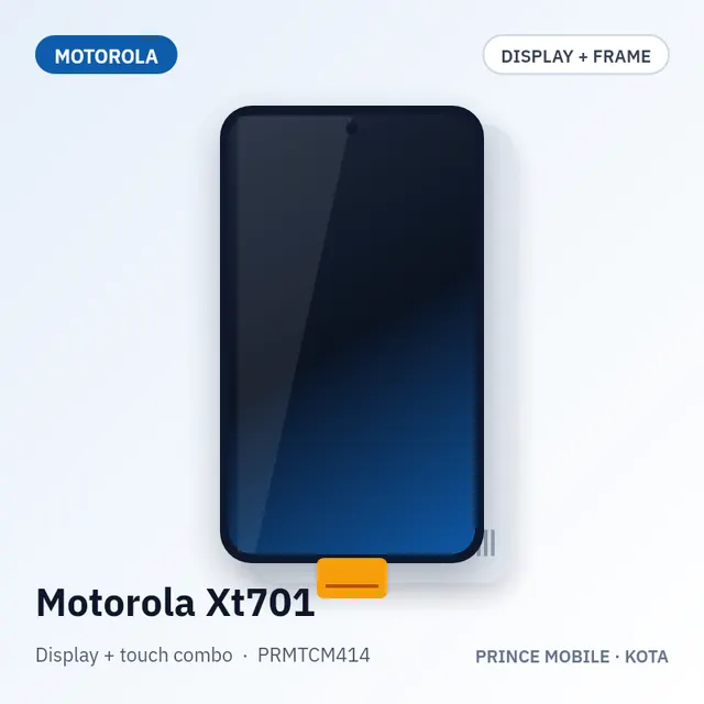 Motorola Xt701 Display Combo (Screen + Touch, with Frame)