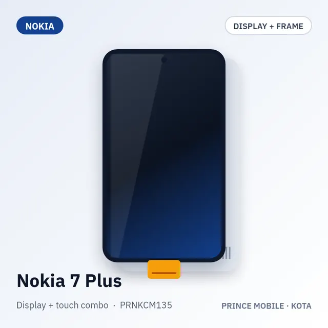 Nokia 7 Plus Display Combo (Screen + Touch, with Frame)