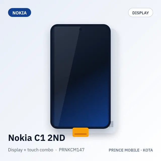Nokia C1 2ND Display Combo (Screen + Touch)