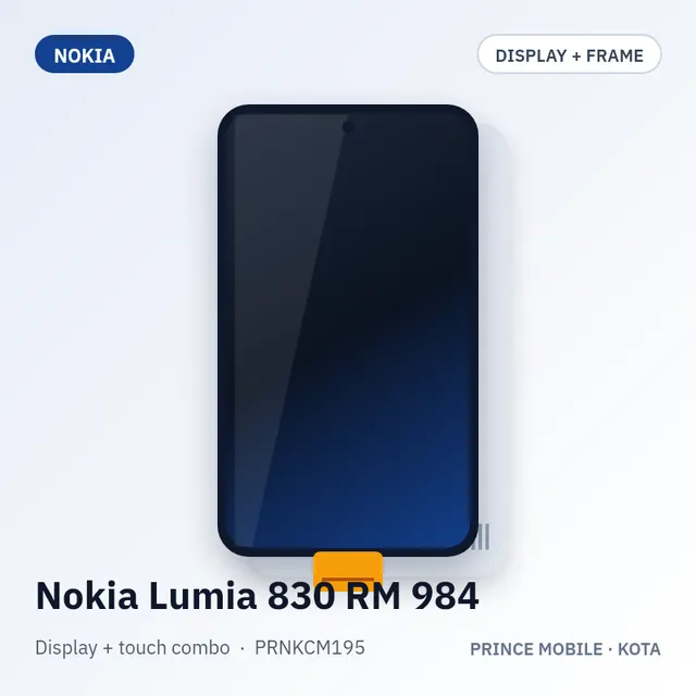 Nokia Lumia 830 RM 984 Display Combo (Screen + Touch, with Frame)