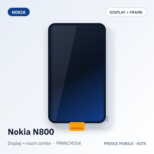 Nokia N800 Display Combo (Screen + Touch, with Frame)