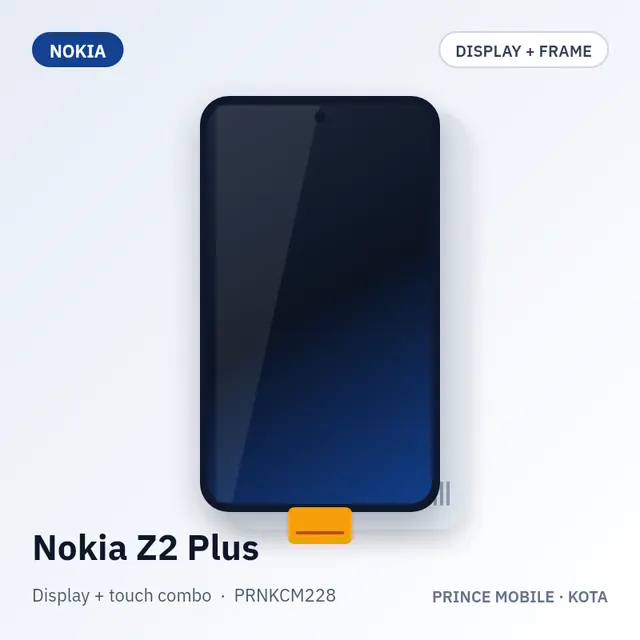 Nokia Z2 Plus Display Combo (Screen + Touch, with Frame)