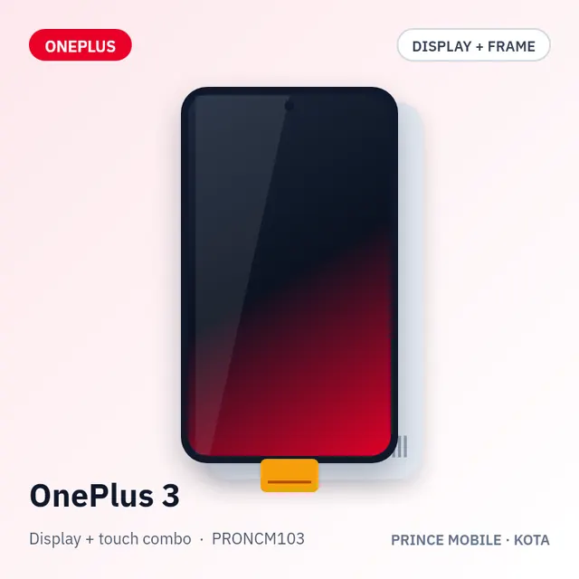 OnePlus 3 Display Combo (Screen + Touch, with Frame)