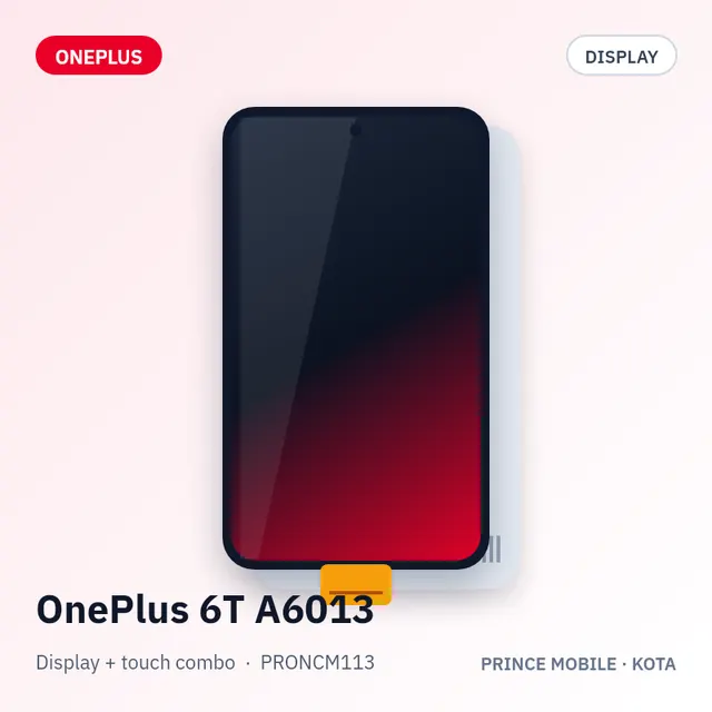 OnePlus 6T A6013 Display Combo (Screen + Touch)