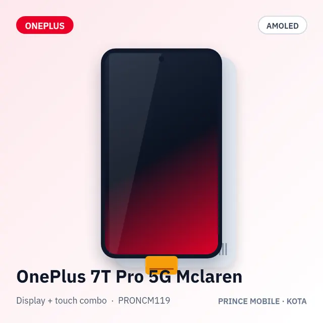 OnePlus 7T Pro 5G Mclaren Display Combo (AMOLED + Touch)