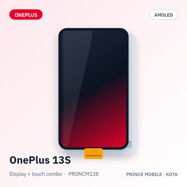 OnePlus 13S Display Combo (AMOLED + Touch)