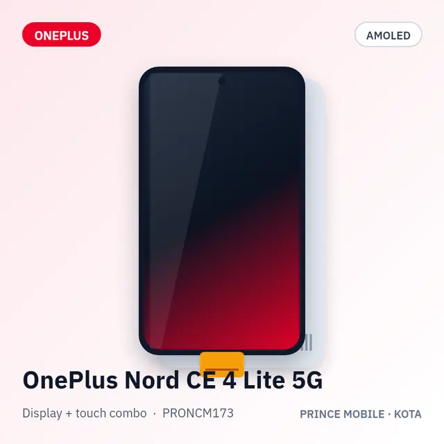 OnePlus Nord CE 4 Lite 5G Display Combo (AMOLED + Touch)