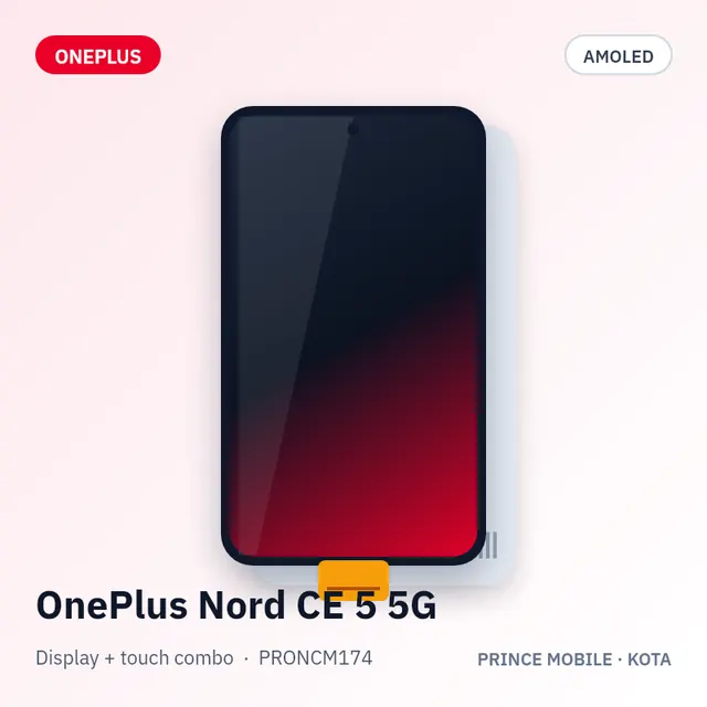 OnePlus Nord CE 5 5G Display Combo (AMOLED + Touch)