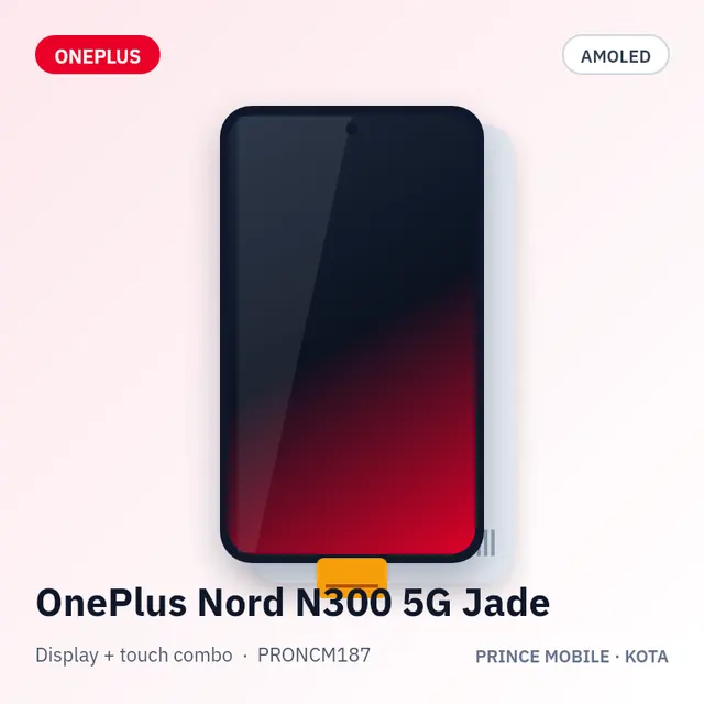 OnePlus Nord N300 5G Jade Display Combo (AMOLED + Touch)