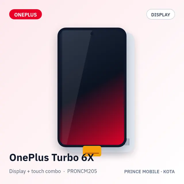 OnePlus Turbo 6X Display Combo (Screen + Touch)