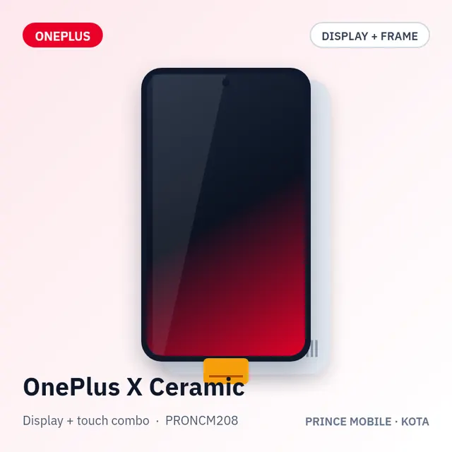 OnePlus X Ceramic Display Combo (Screen + Touch, with Frame)