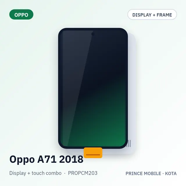 Oppo A71 2018 Display Combo (Screen + Touch, with Frame)