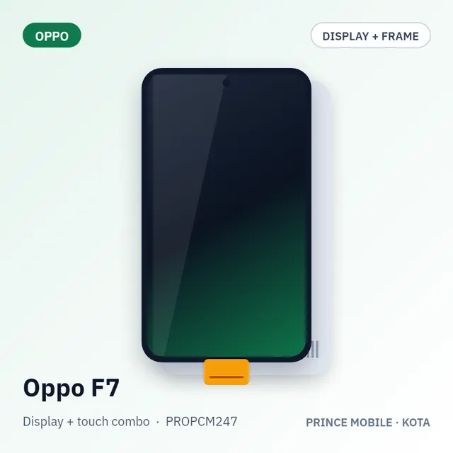 Oppo F7 Display Combo (Screen + Touch, with Frame)