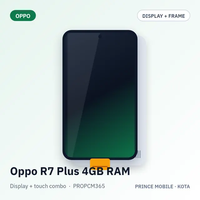 Oppo R7 Plus 4GB RAM Display Combo (Screen + Touch, with Frame)