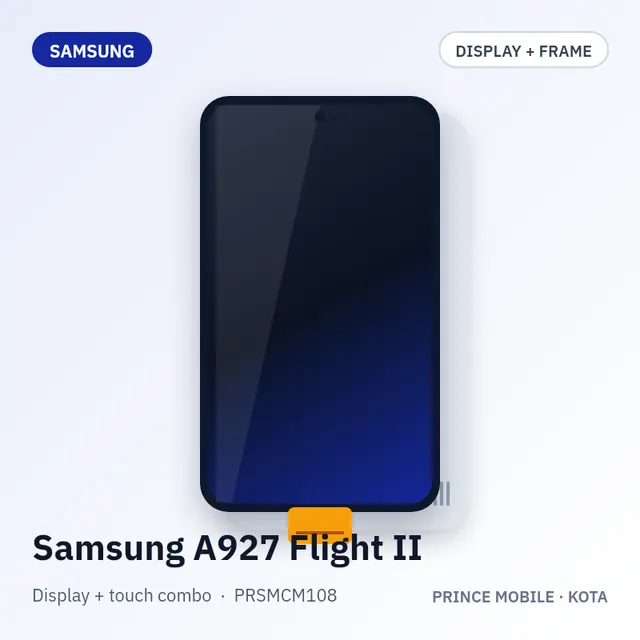 Samsung A927 Flight II Display Combo (Screen + Touch, with Frame)