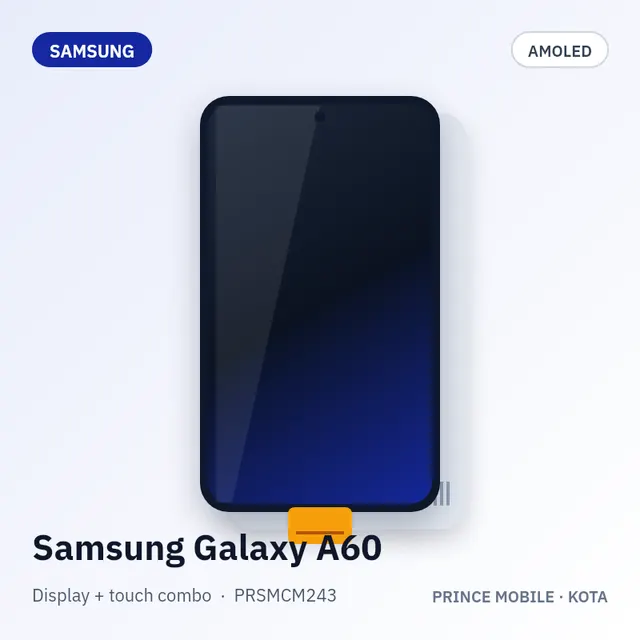 Samsung Galaxy A60 Display Combo (AMOLED + Touch)