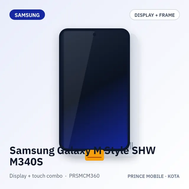 Samsung Galaxy M Style SHW M340S Display Combo (Screen + Touch, with Frame)