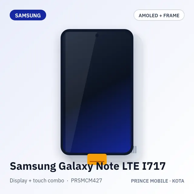 Samsung Galaxy Note LTE I717 Display Combo (AMOLED + Touch, with Frame)