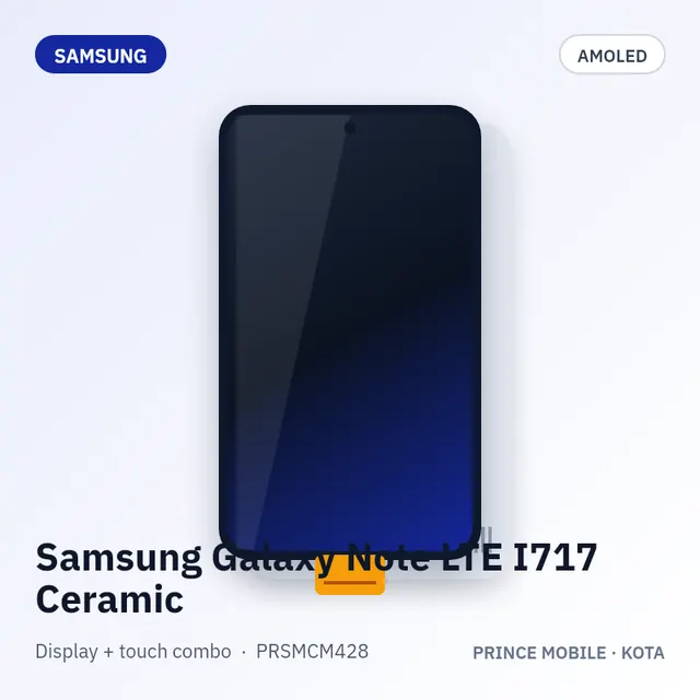 Samsung Galaxy Note LTE I717 Ceramic Display Combo (AMOLED + Touch)