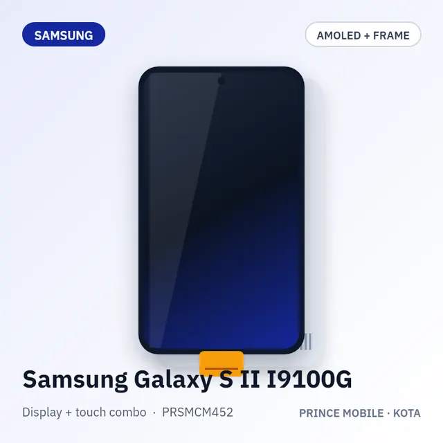 Samsung Galaxy S II I9100G Display Combo (AMOLED + Touch, with Frame)