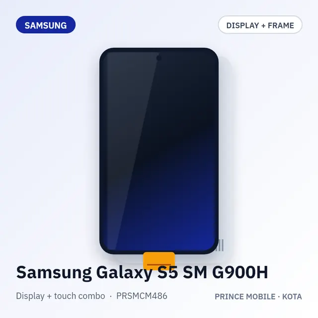 Samsung Galaxy S5 SM G900H Display Combo (Screen + Touch, with Frame)