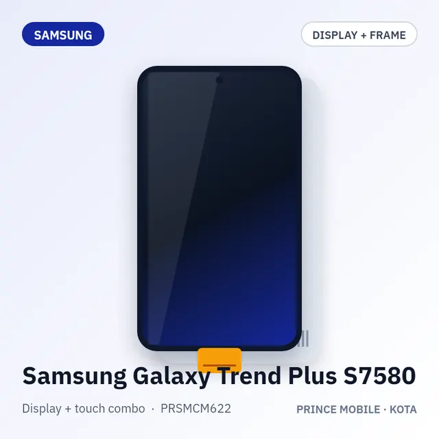 Samsung Galaxy Trend Plus S7580 Display Combo (Screen + Touch, with Frame)