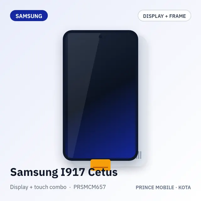 Samsung I917 Cetus Display Combo (Screen + Touch, with Frame)
