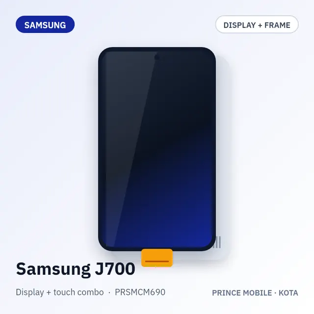 Samsung J700 Display Combo (Screen + Touch, with Frame)